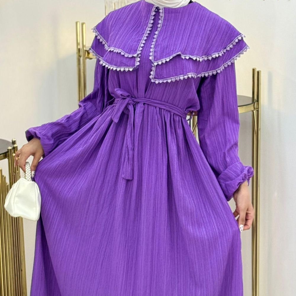 فستان ياقة عريضة فستان ياقة عريضة