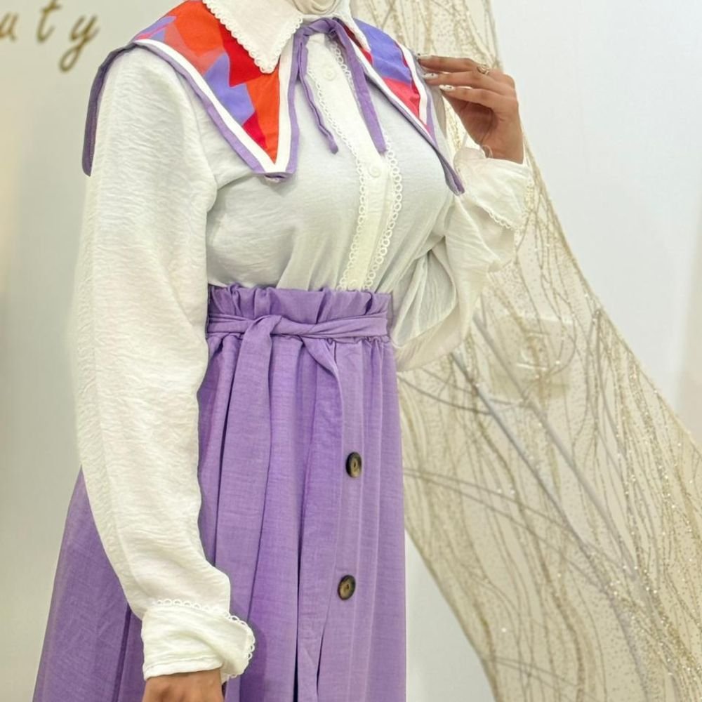 طقم قميص+تنورة طقم قميص+تنورة