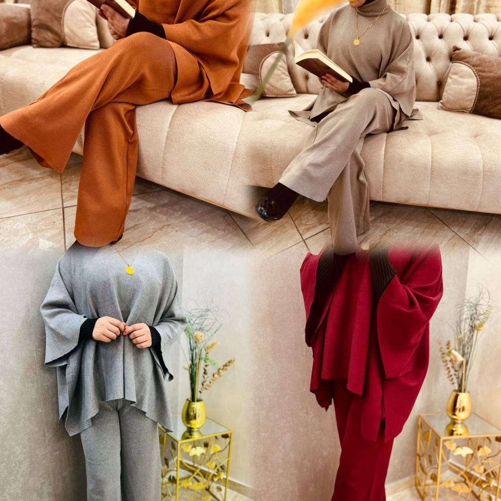 طقم صوف قطعتين طقم صوف قطعتين